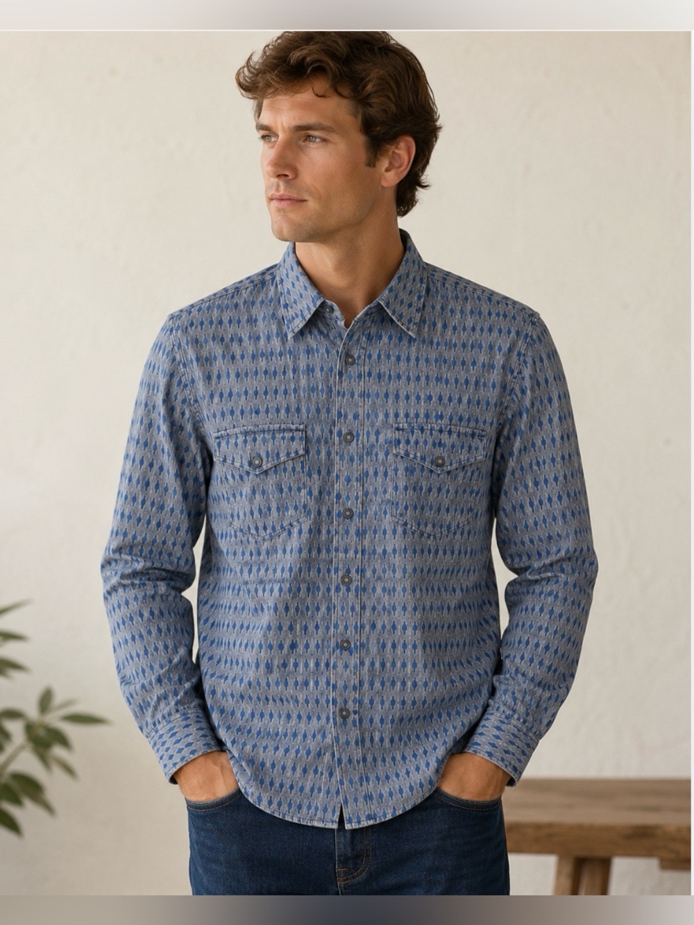 American Eagle XL Front Snap Closure Long Sleeve Shirt NWT